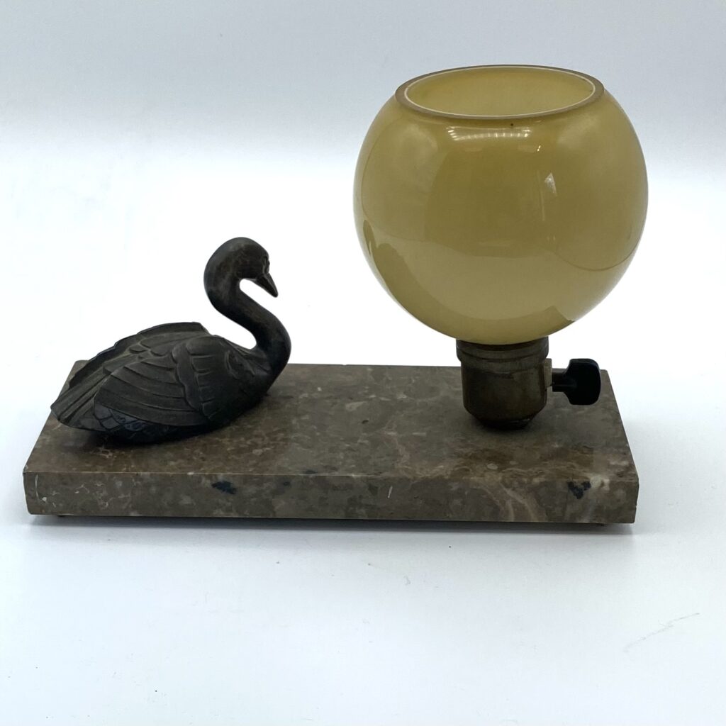 lampe cygne art déco